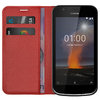 Go to product Leather Wallet Case & Card Holder Pouch for Nokia 1 - Red